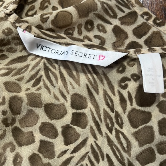 Victoria’s Secret Animal Print Cream & Brown Semi Sheer Slip Dress - Picture 9 of 9